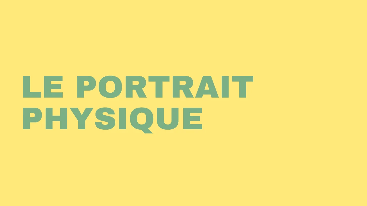 le portrait physique