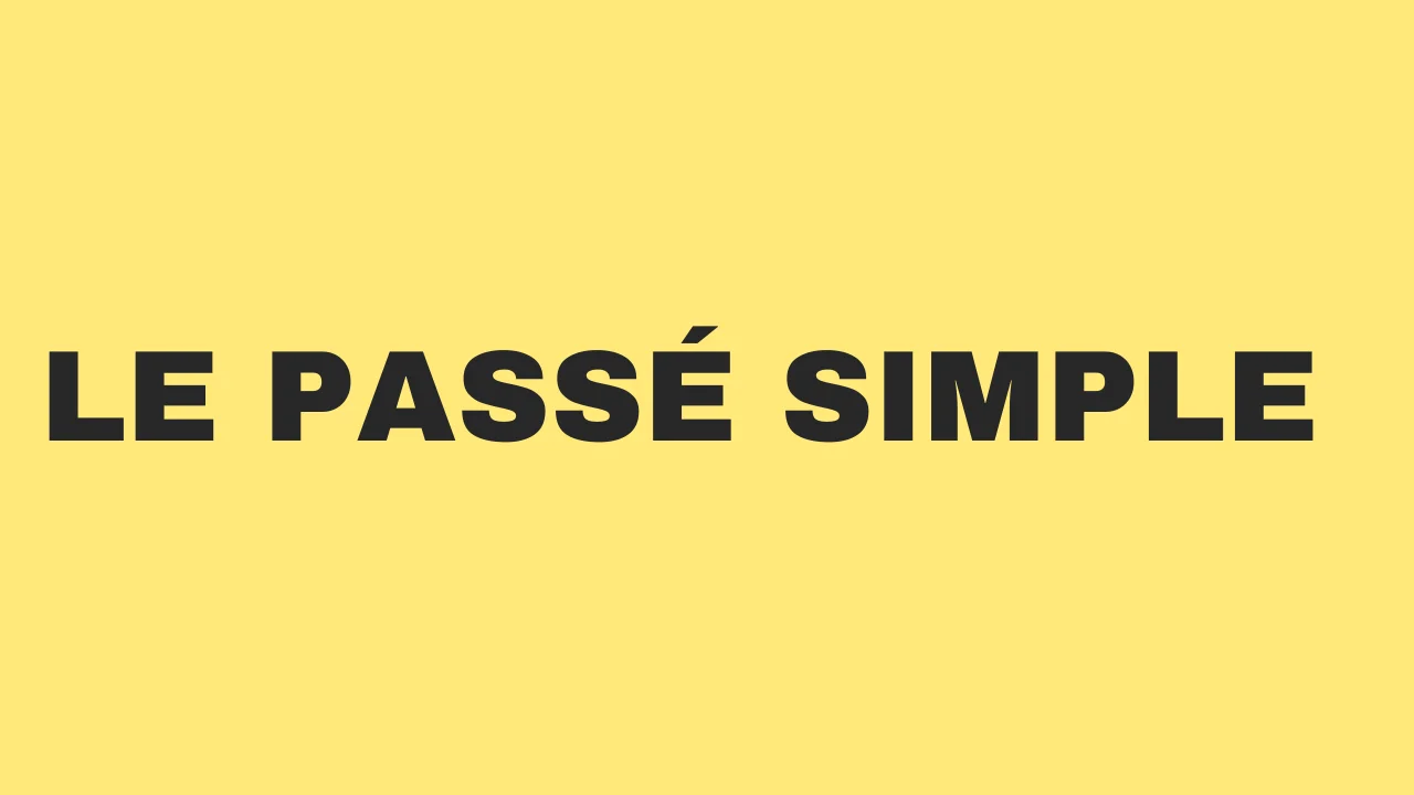 passé simple