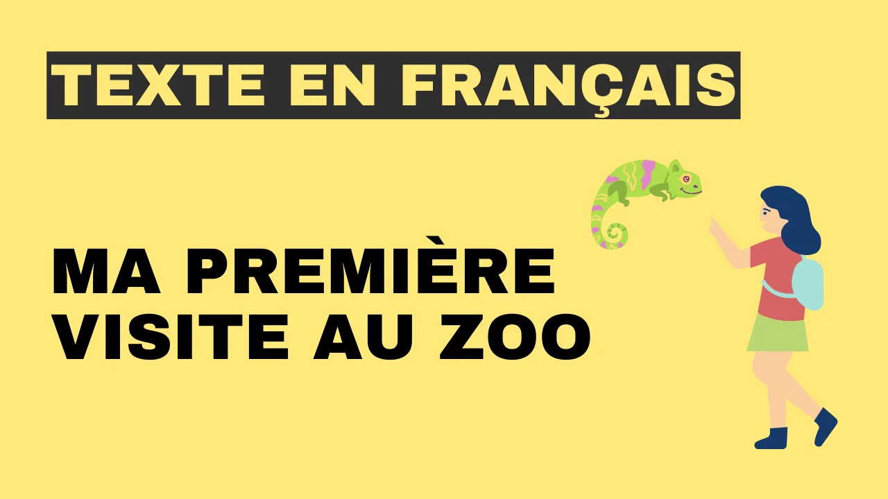 Texte en français - ma première visite au zoo
