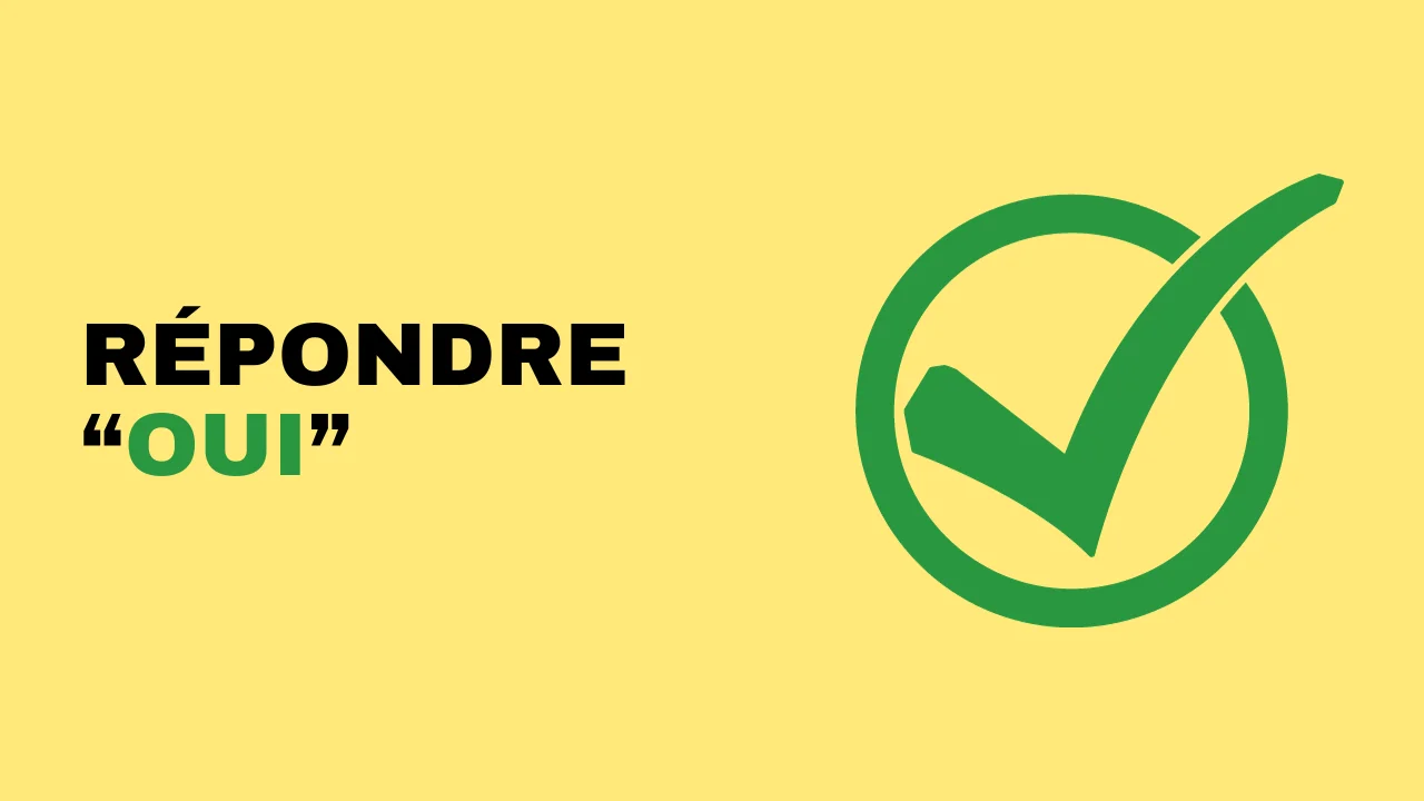 Apprendre le français - répondre "Oui"