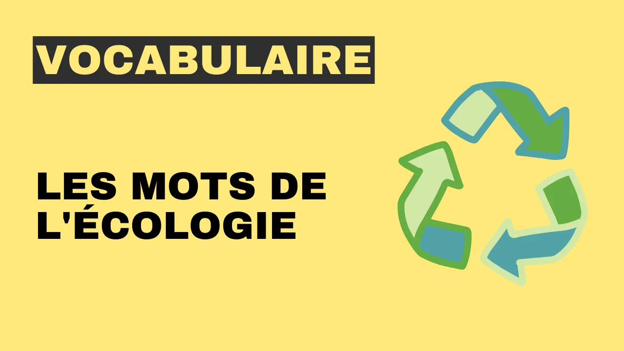 Vocabulaire - les mots de l'écologie