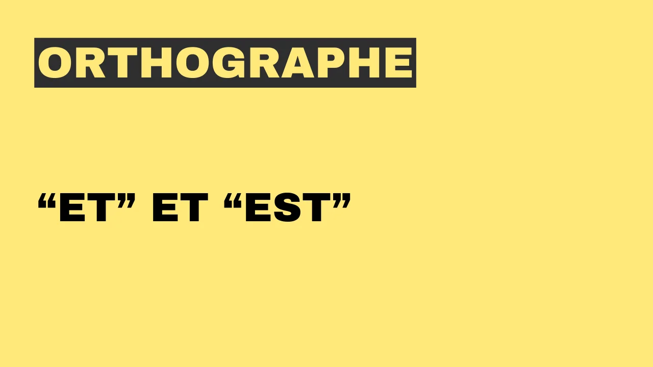 Nsụpe: “et” na “est” – French niile