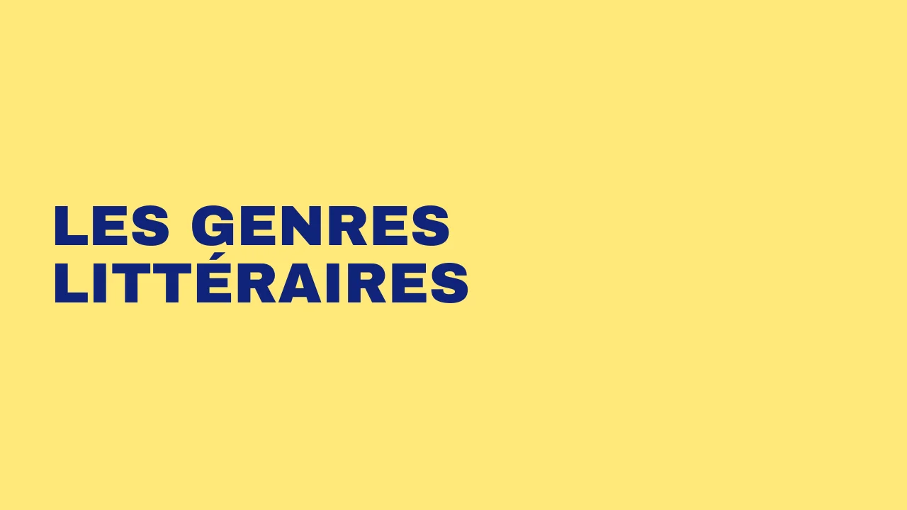 Les genres littéraires