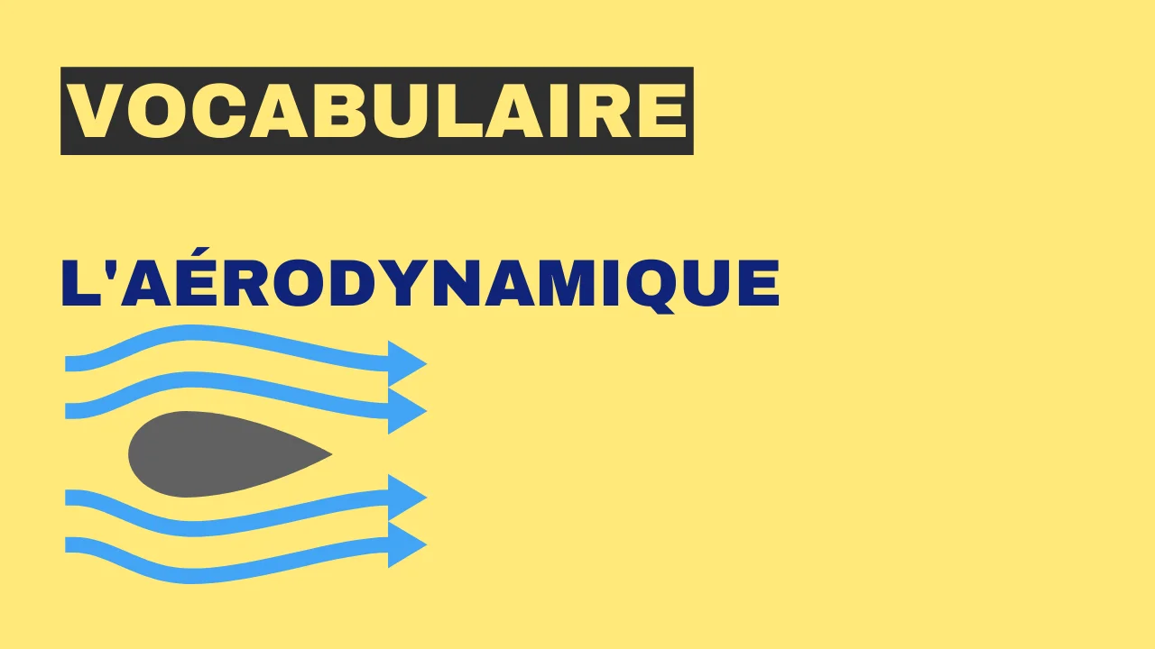 Vocabulaire - l'aérodynamique
