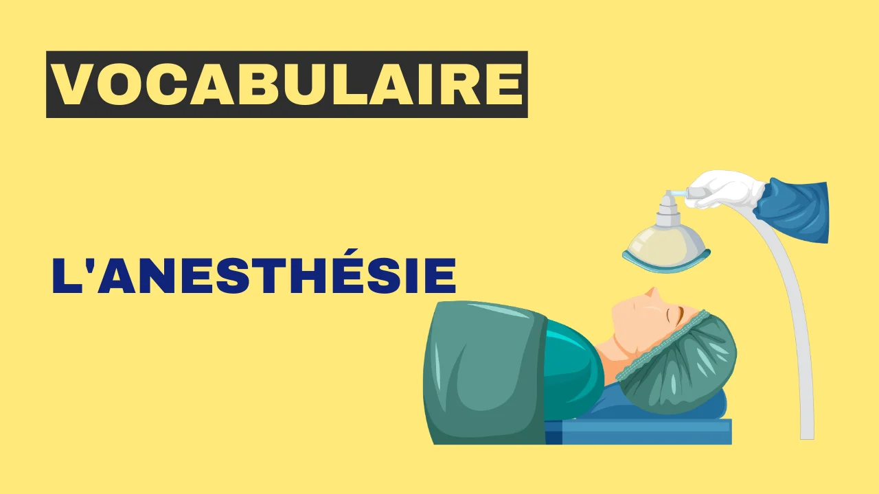 Vocabulaire - l'anesthésie