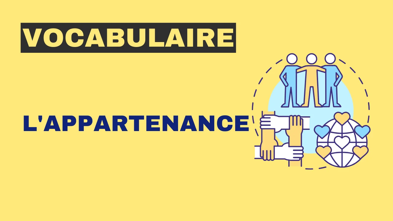 Vocabulaire - l'appartenance