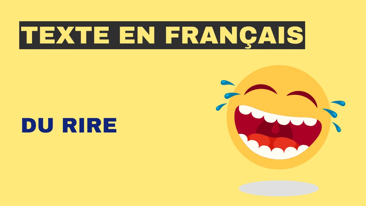 Texte en français : Du rire