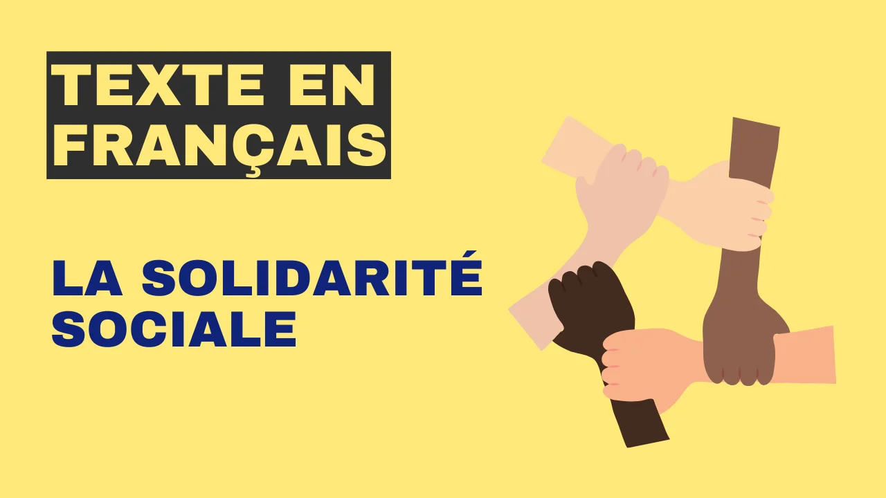 Texte en français : La solidarité sociale