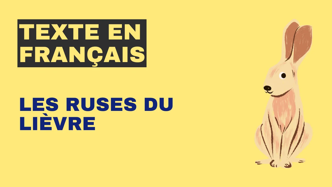 Texte en français : Les ruses du lièvre
