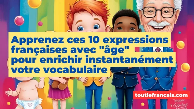 Lire la suite à propos de l’article Apprenez ces 10 expressions françaises avec « âge » pour enrichir instantanément votre vocabulaire