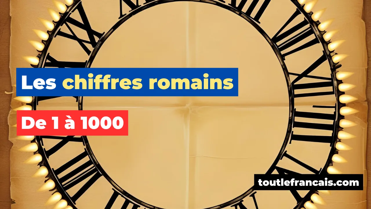 Les Chiffres Romains de 1 à 1000