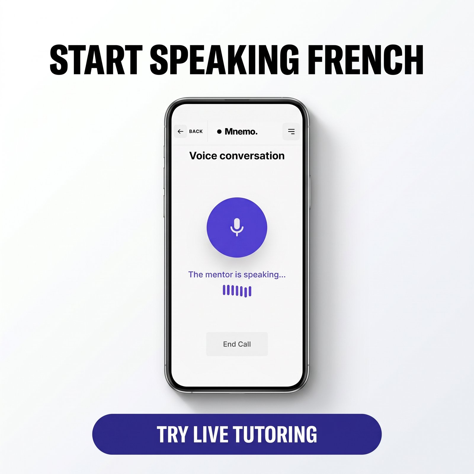 Start speaking French with Mnemo